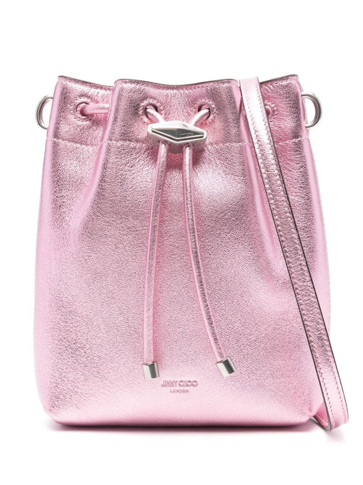 Jimmy Choo Shoulder Bucket Bag Pink