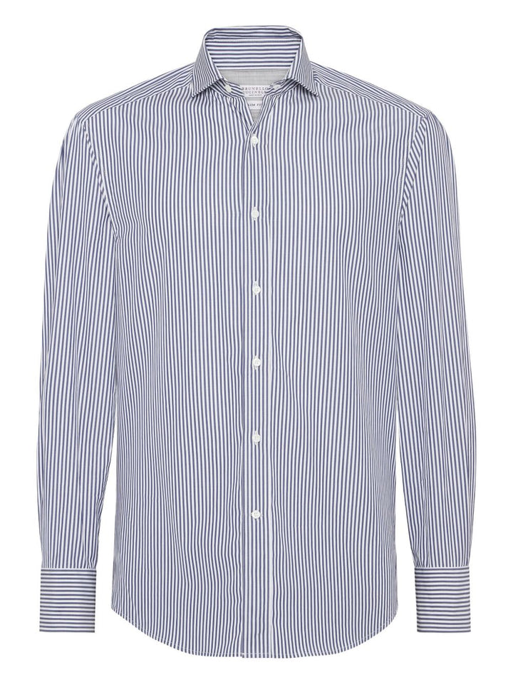 Brunello Cucinelli Shirts Blue