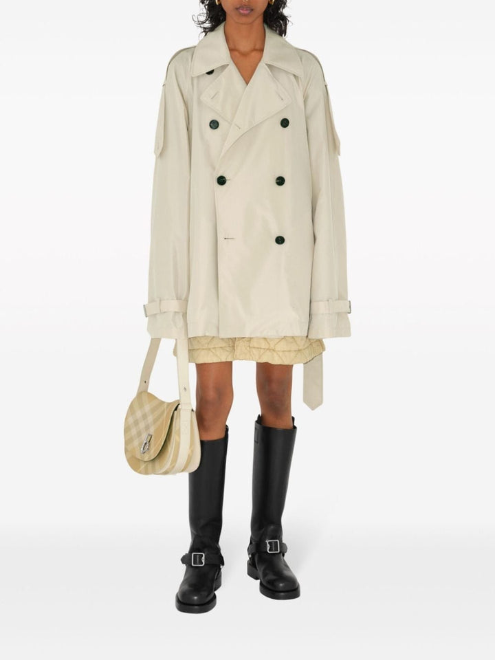 Burberry Jackets 4 Burberry Light Silk Jackets Burberry Light Silk Jackets beige trench coat with belted waist and notched lapels. Brand