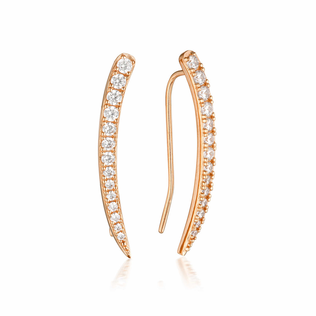 Georgini Earring Georgini Summer Sorbet Vanilla Vine Earrings Large Rose Gold Brand