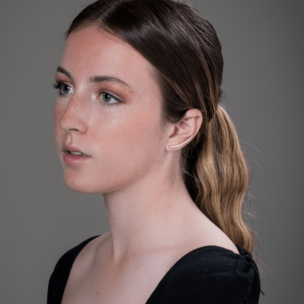 Georgini Earring Georgini Summer Sorbet Vanilla Vine Earrings Large Rose Gold Brand