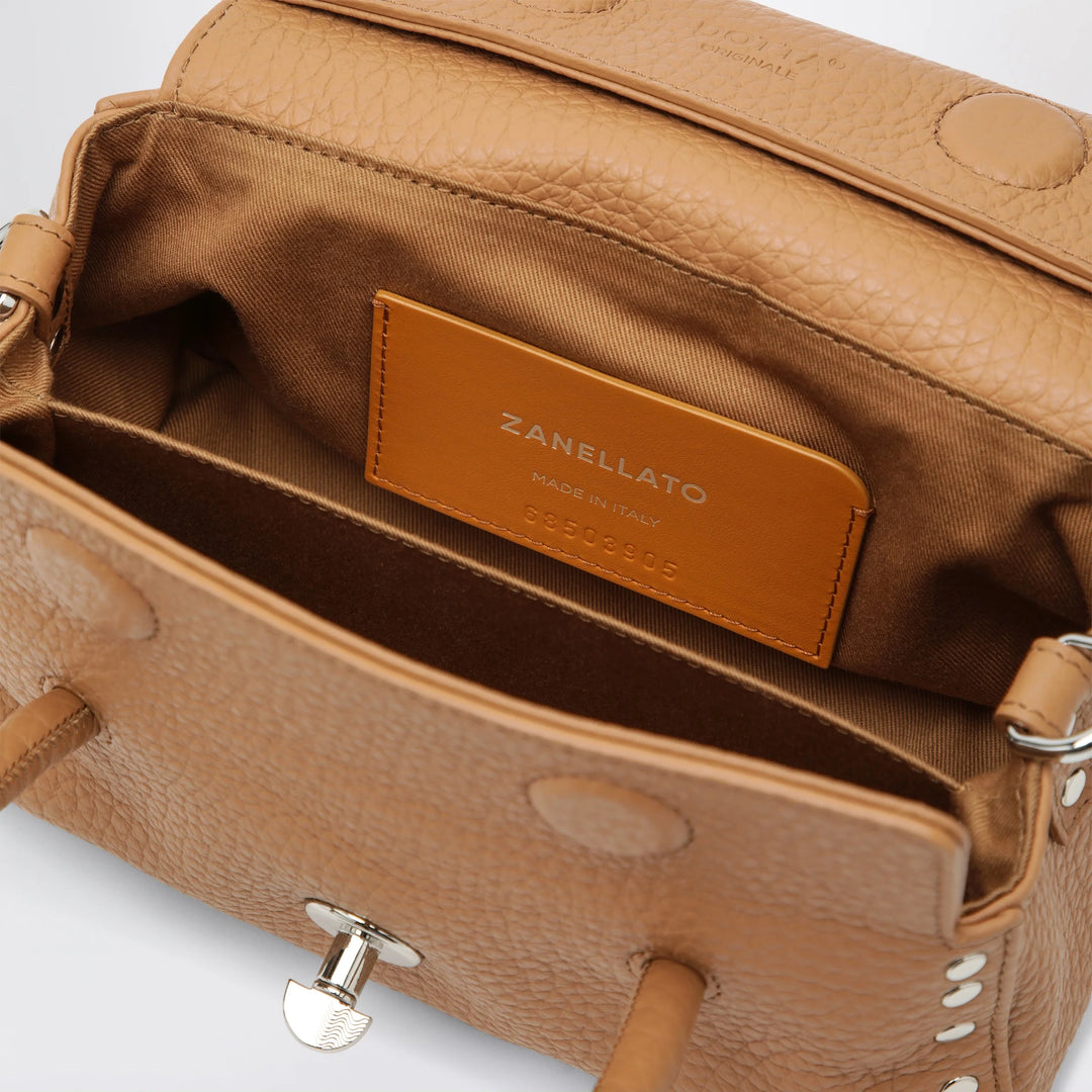 Zanellato - Dotta Baby amaretto grained leather bag