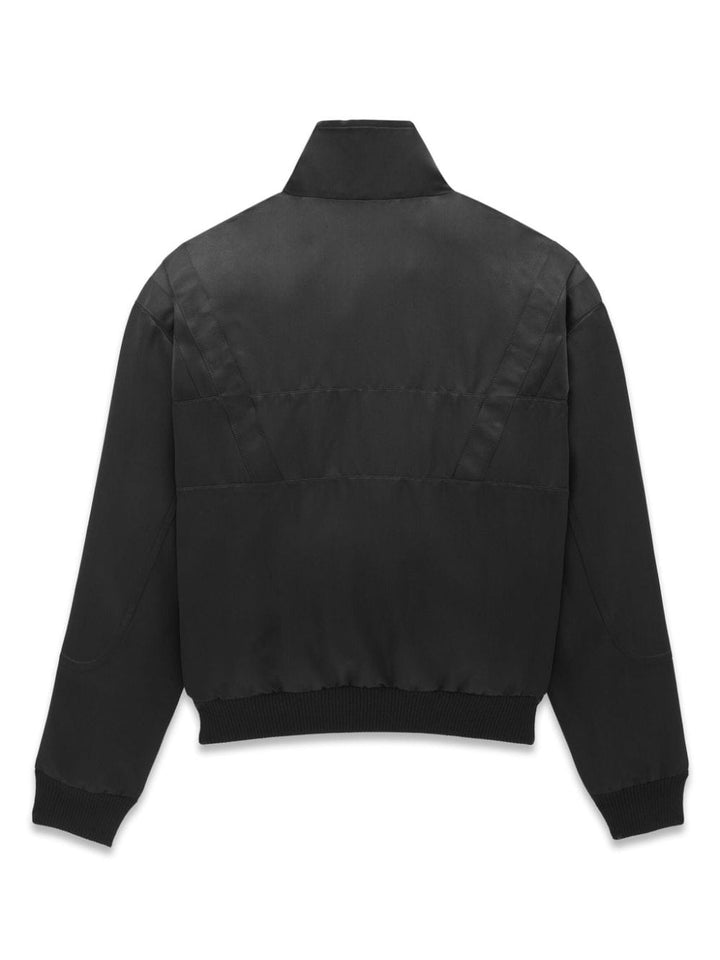 Saint Laurent Coats Black Satin