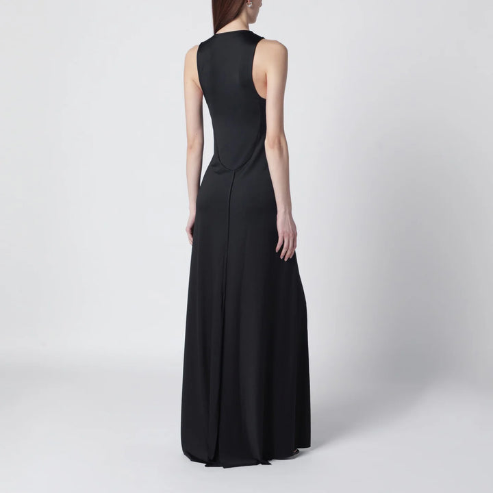 Victoria Beckham - Long black jersey dress with slit