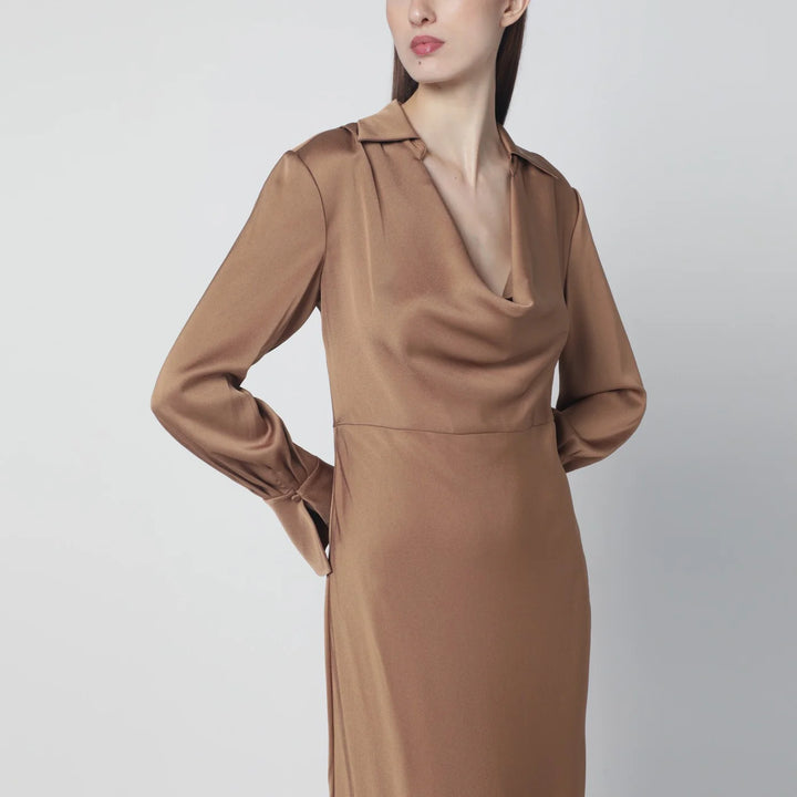 SIMKHAI - Adelle satin dress with draping