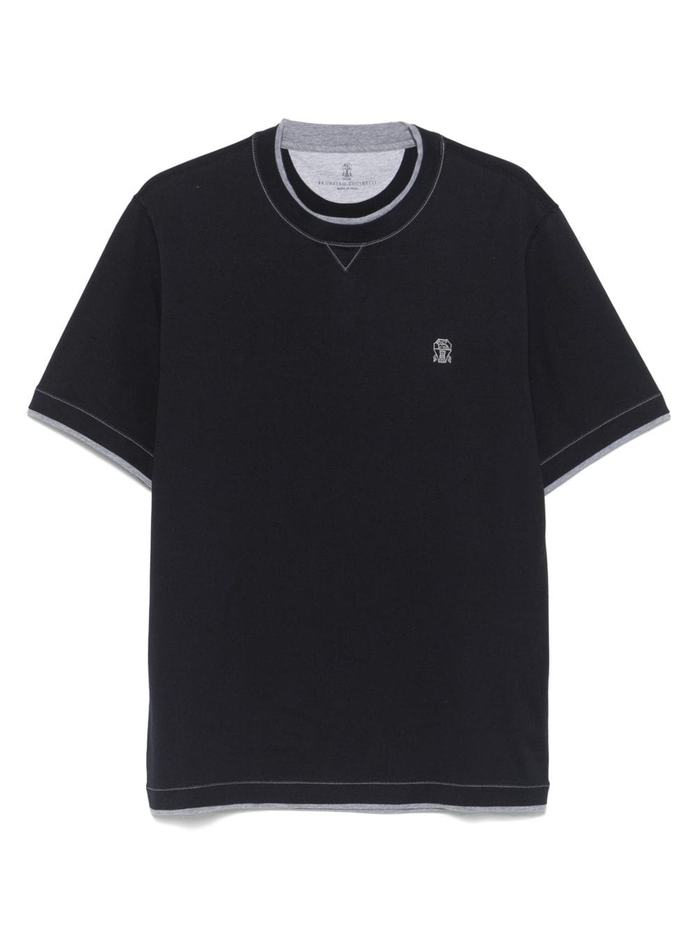 Topwear Brunello Cucinelli T-shirts and Polos Blue Brand