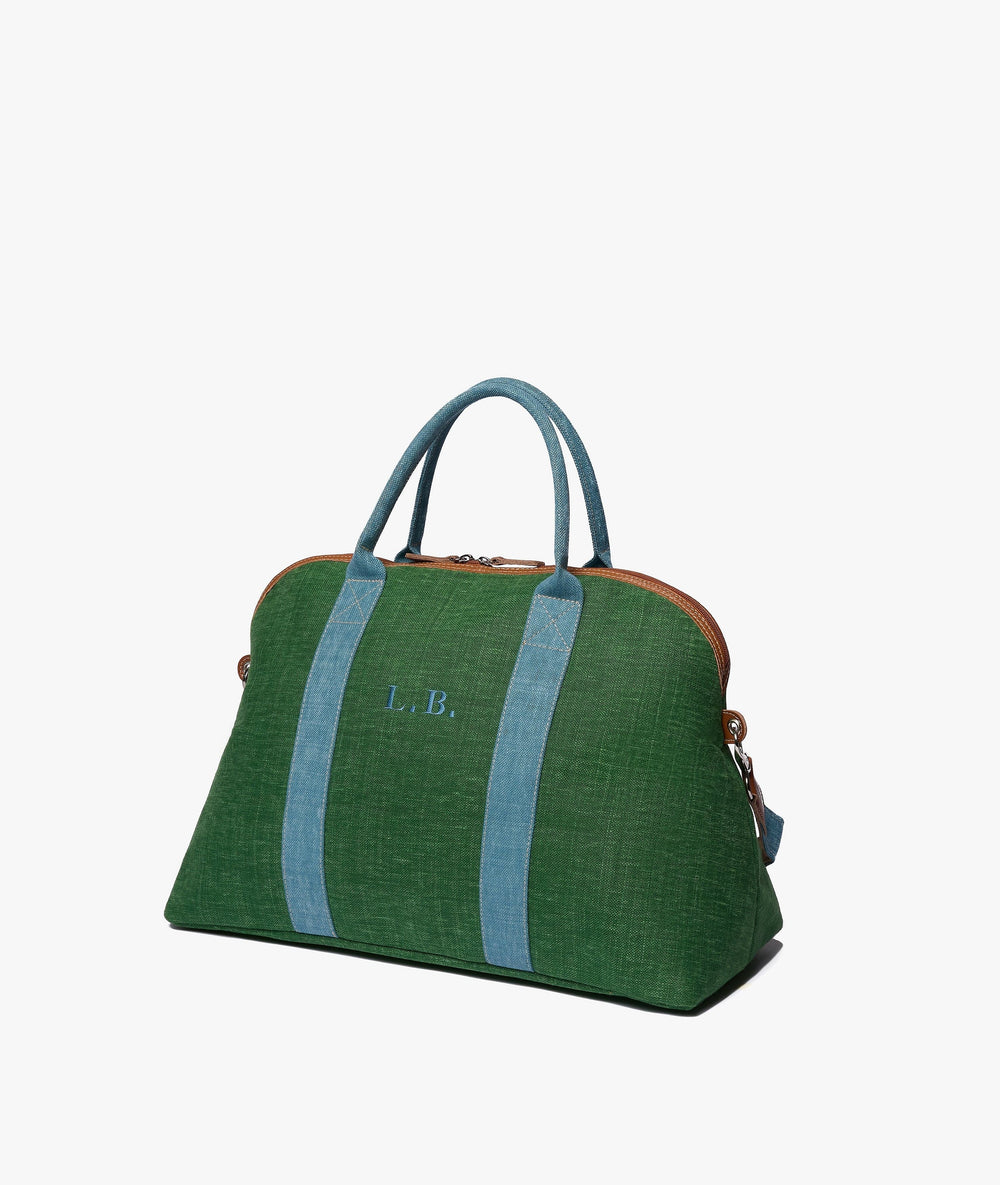 Duffel Bag My Style Bags London Procida Travel Duffle Bag in Green/Light Blue Brand