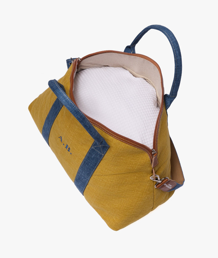 Duffel Bag My Style Bags London Procida Travel Duffle Bag in Ochre/Denim Brand