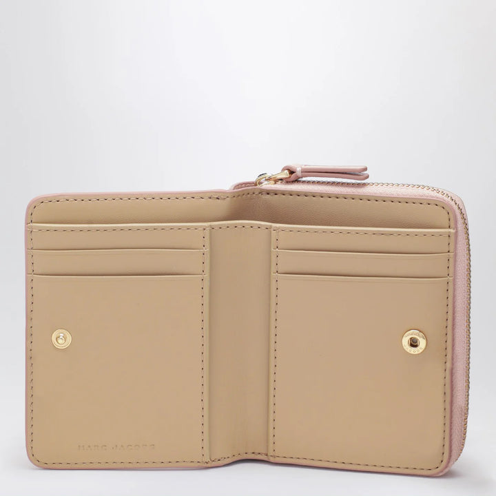 Marc Jacobs - Mini pink full-grain leather wallet