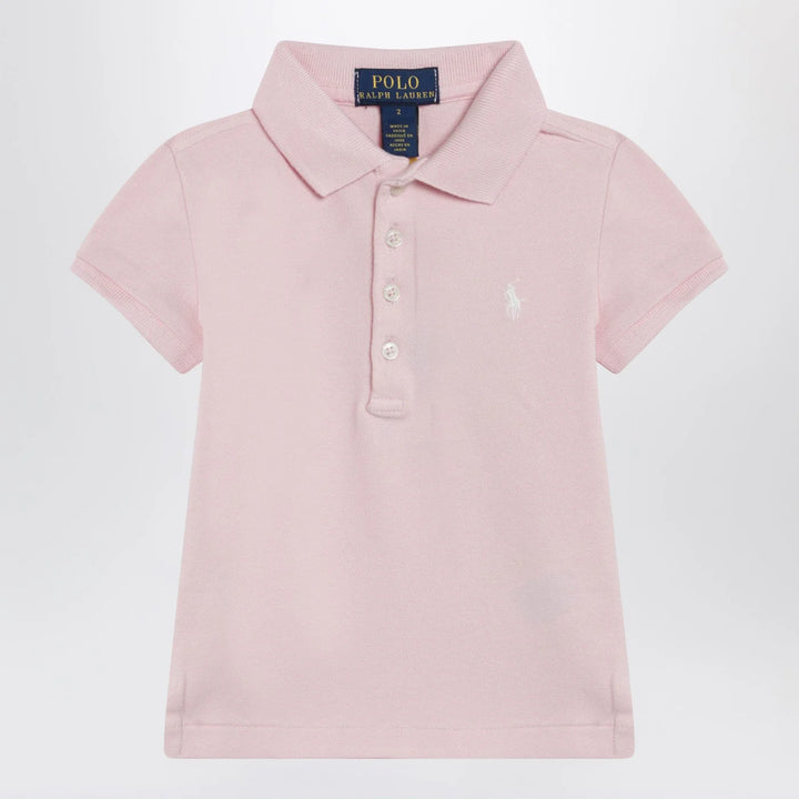 Polo Ralph Lauren - Pink cotton polo shirt with embroidered logo