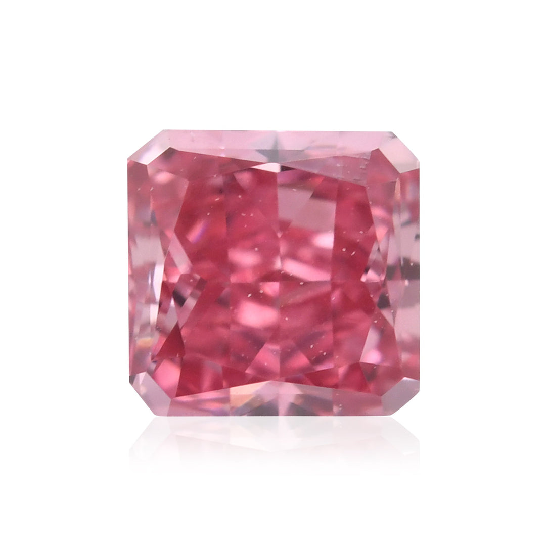 0.23 Carat Fancy Vivid Purplish Pink Radiant Argyle Diamond VS1 GIA