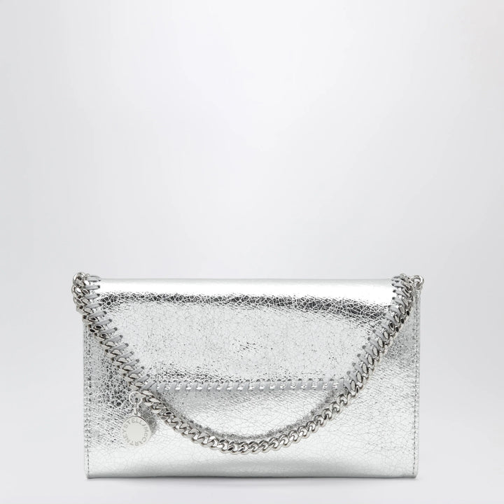 Stella McCartney - Falabella metallic silver crossbody wallet bag