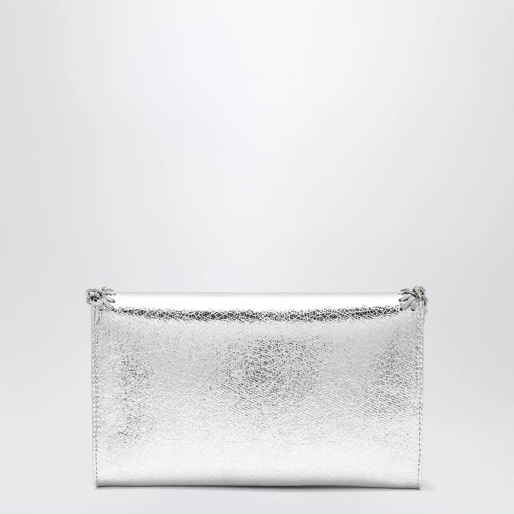 Stella McCartney - Falabella metallic silver crossbody wallet bag