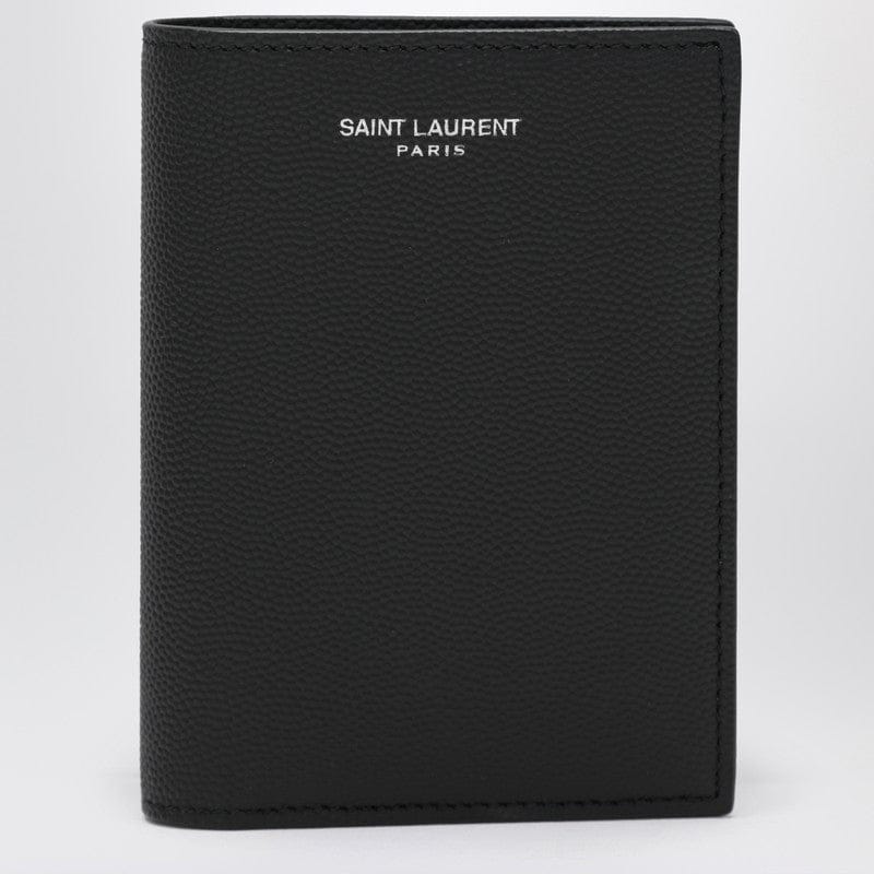 Wallets & Money Clips Saint Laurent - Card holder in black grain de poudre leather - One size Brand
