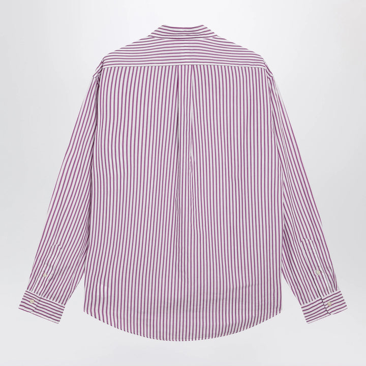 Polo Ralph Lauren - White/purple striped Custom-Fit poplin shirt