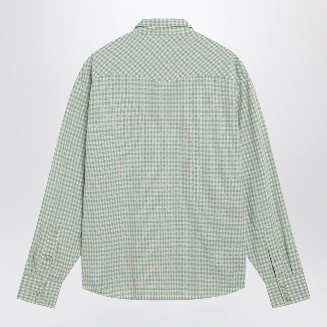 Polo Ralph Lauren - White/green Classic-Fit madras western shirt