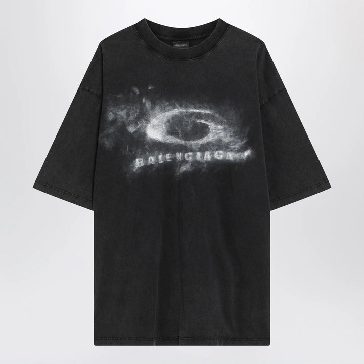 Balenciaga - Black faded Crayon Loop oversize T-shirt