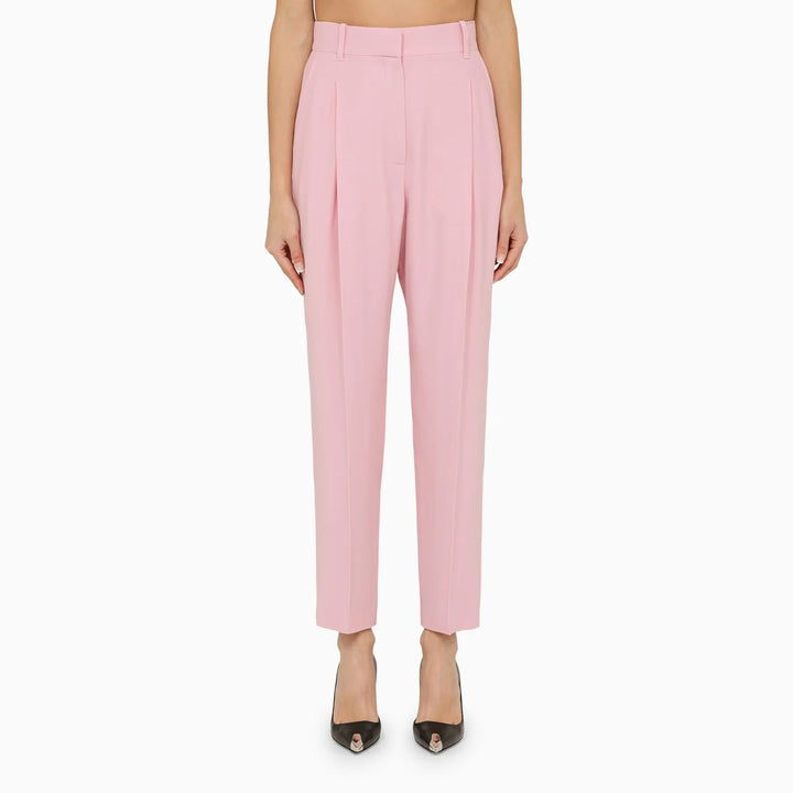 Alexander McQueen - Pink regular trousers with pleats
