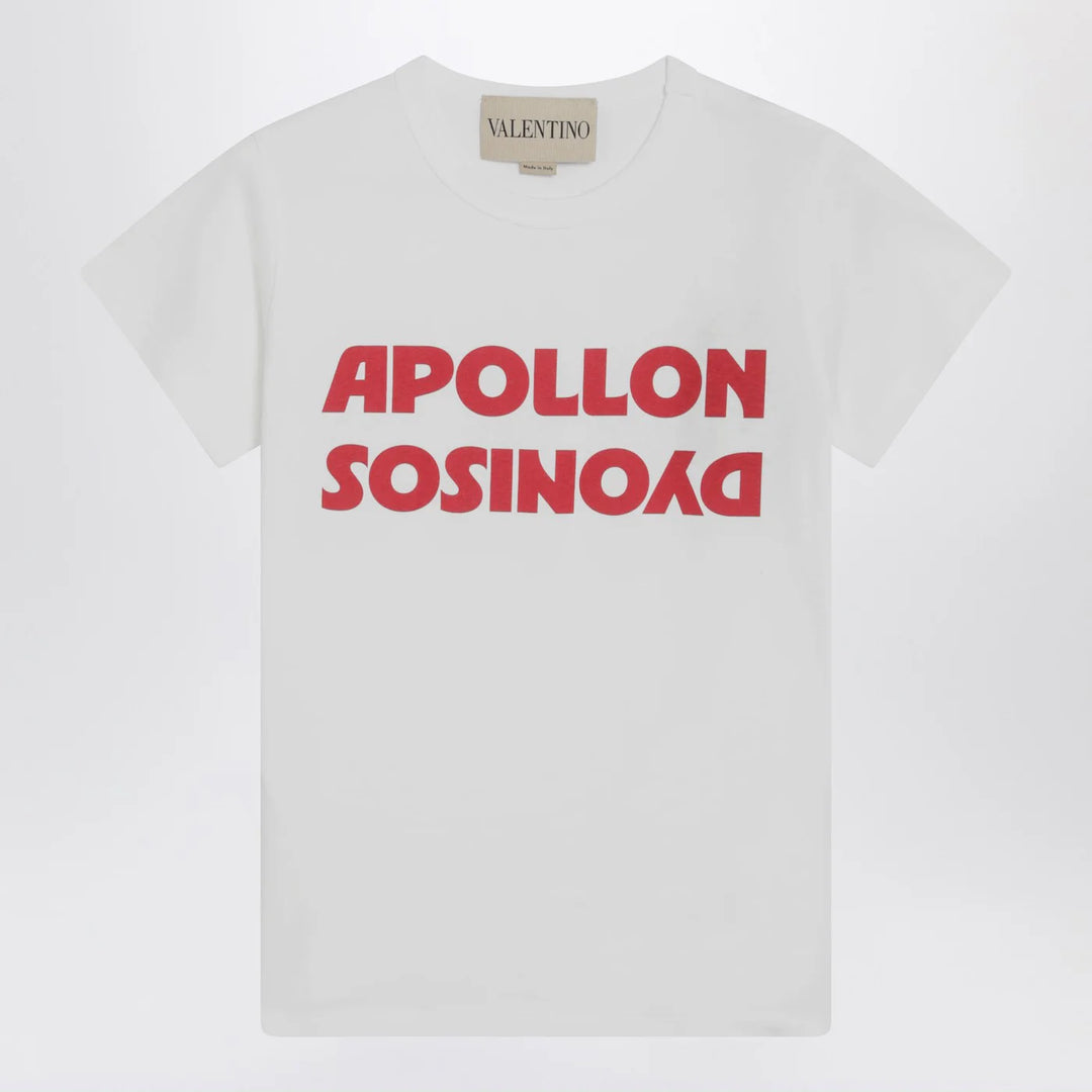 Valentino - White T-shirt with Apollon/Dionysus print