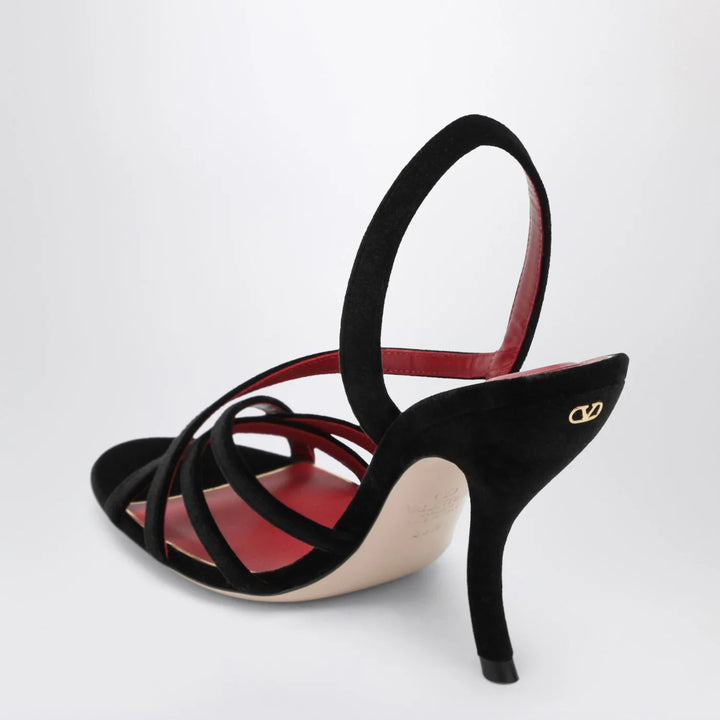 Valentino Garavani - Fetishique black velvet sandal