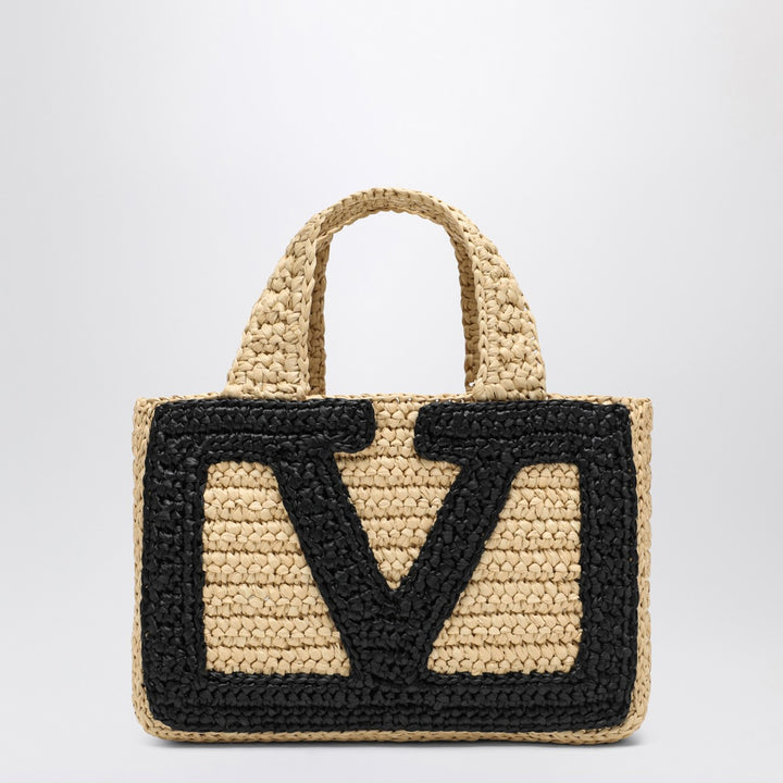 Shopper UNI Valentino Garavani Viva Superstar Crochet small natural/black bag Brand