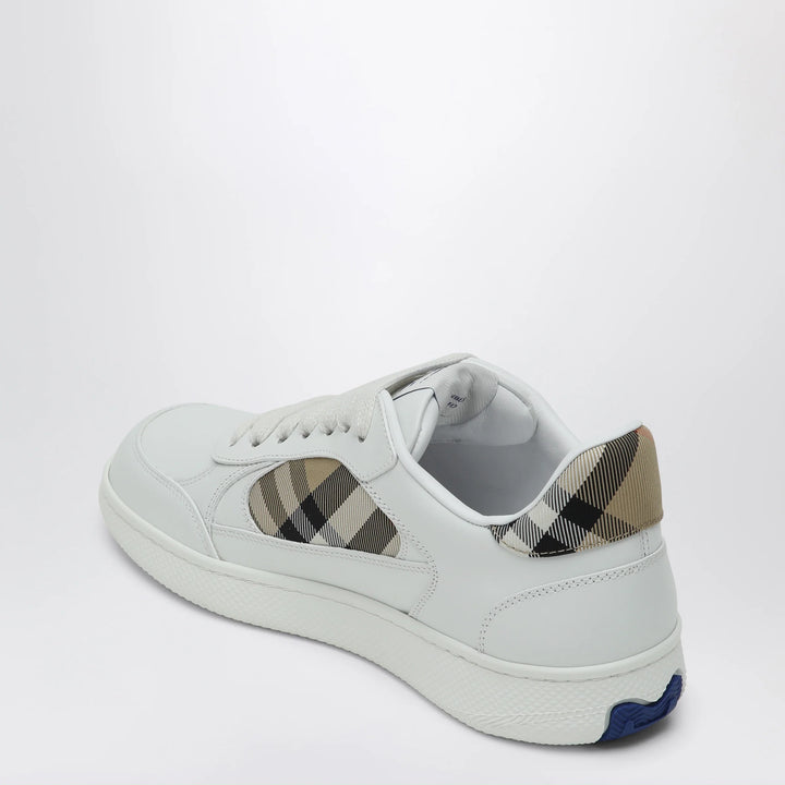 Burberry - White leather sneaker terrace and Check