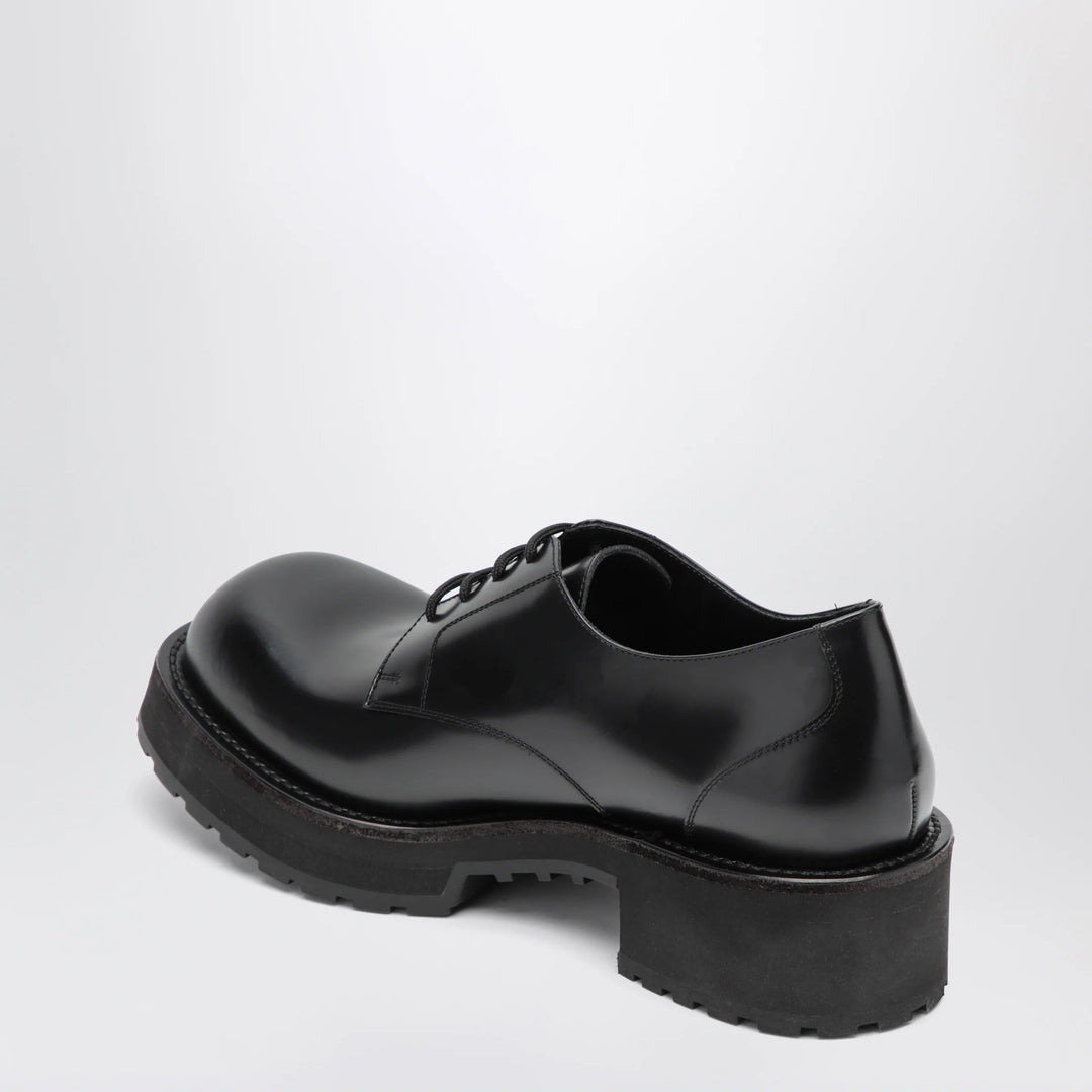 Balenciaga - Denom derby shoes in calfskin leather