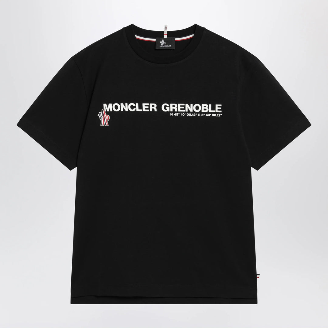 Moncler Grenoble - Black T-shirt with logo print