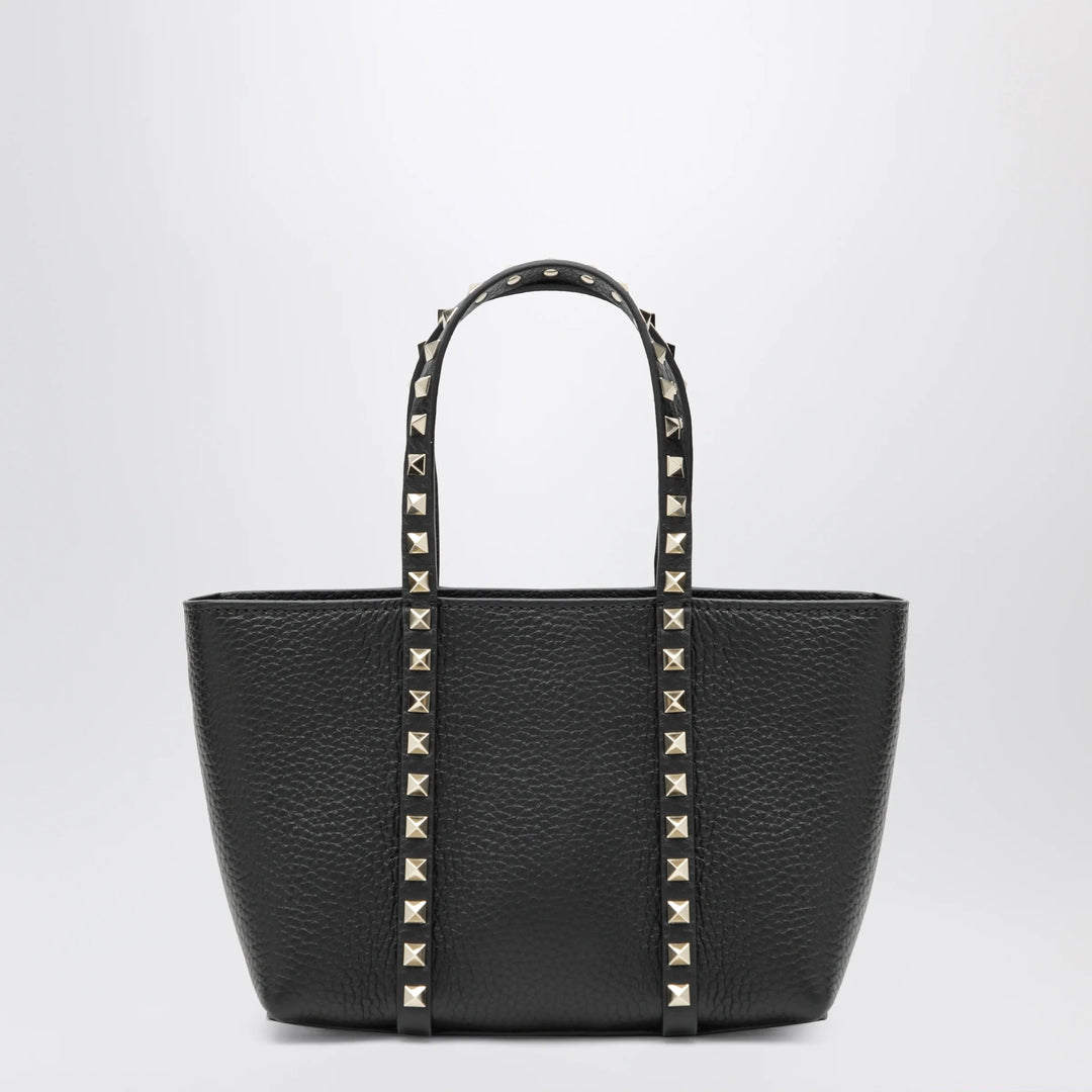 Valentino Garavani - Black Rockstud bag in grained calfskin