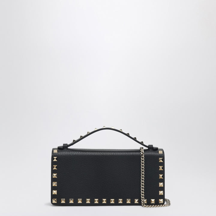 Valentino Garavani Black Rockstud chain wallet