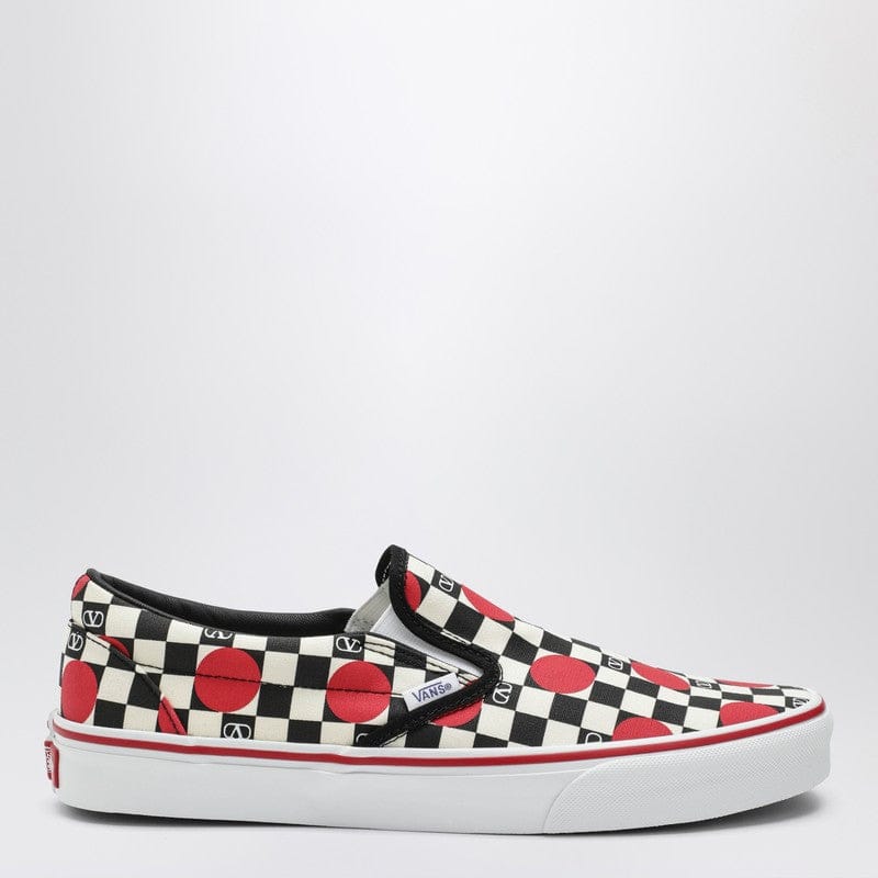 Shoes Valentino Garavani X Vans - Slip-On sneakers black/red with VLogo Checkerboard print and polka-dot detail - 42,5 IT Brand