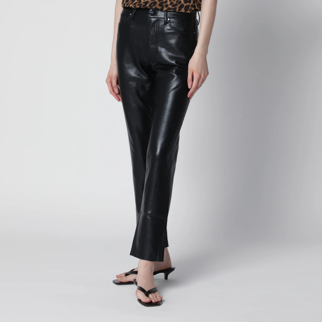 ANINE BING - Black Bruno trousers in regenerated leather