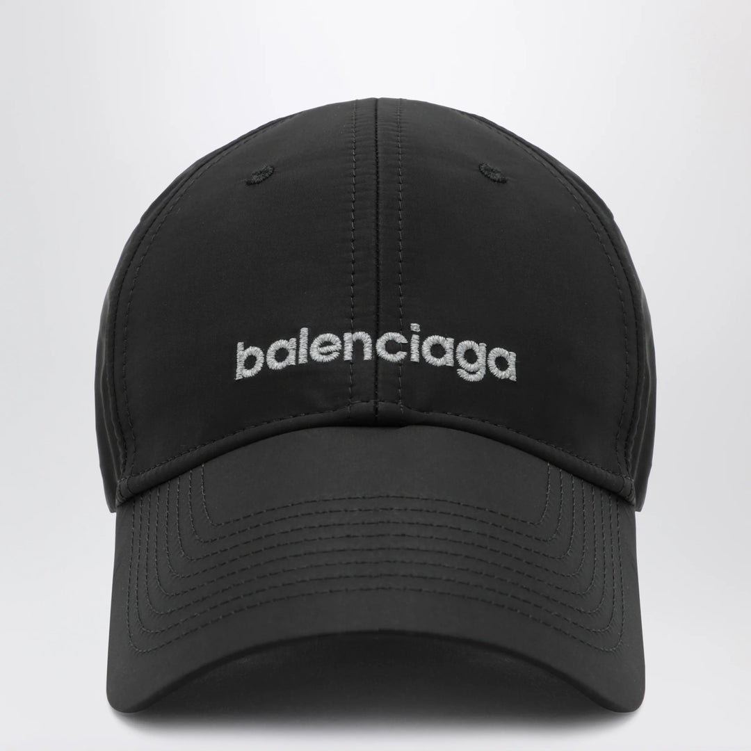 Balenciaga - Black techwear cap with reflective detailing