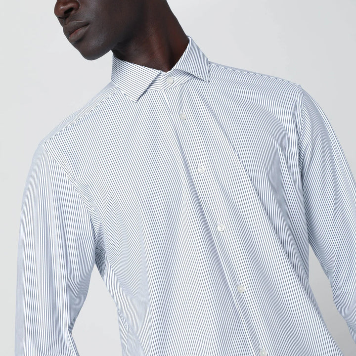 XACUS - White striped Tailor Fit shirt