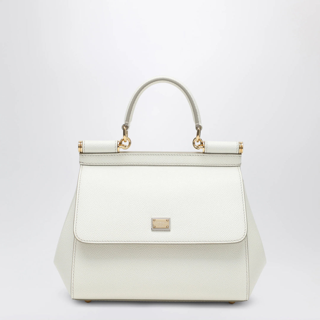 Dolce&amp;Gabbana - Sicily medium top-handle bag in white