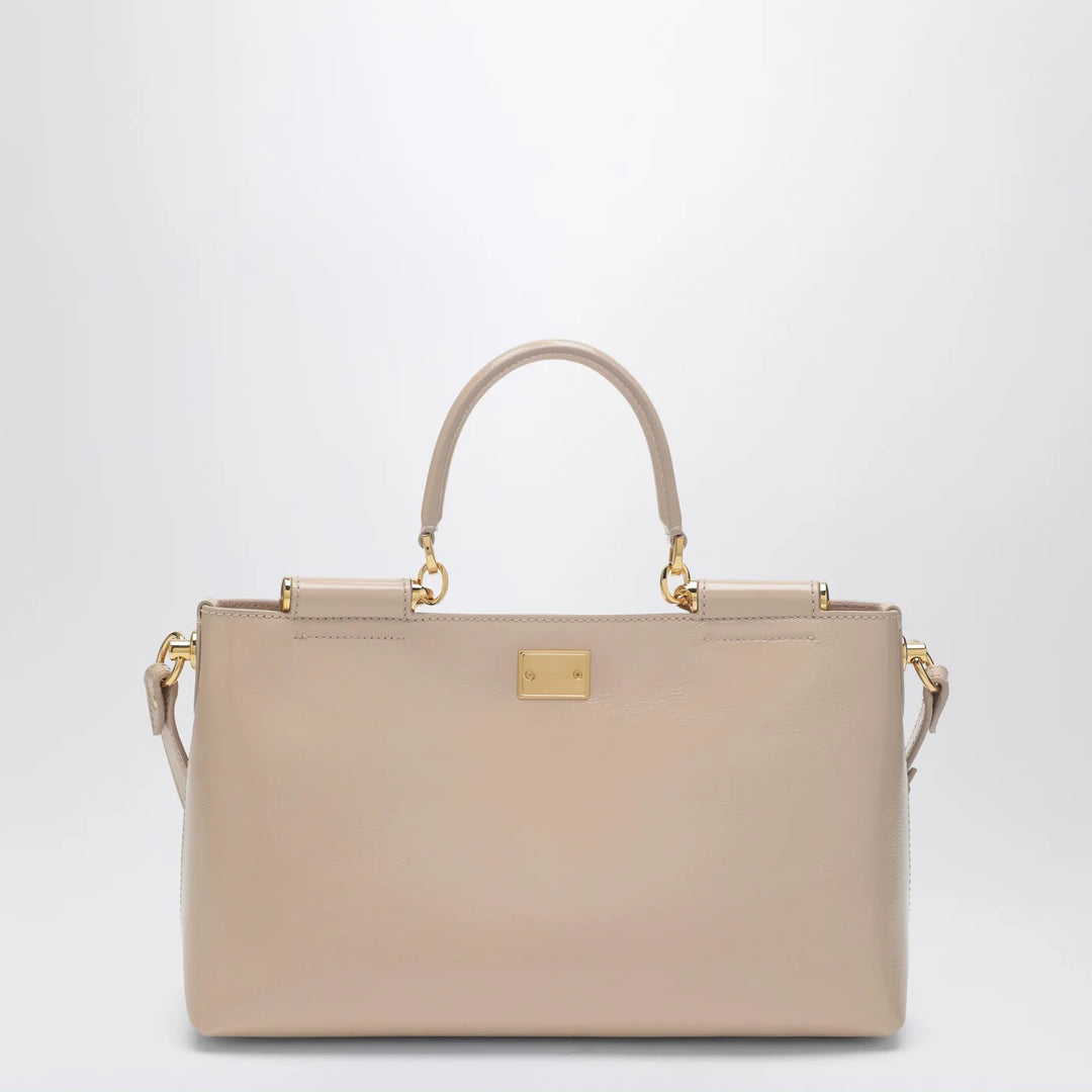 Dolce&amp;Gabbana - Vittoria handbag in flesh-coloured leather