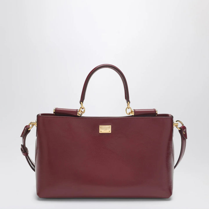 Dolce&amp;Gabbana - Vittoria handbag in dark red leather