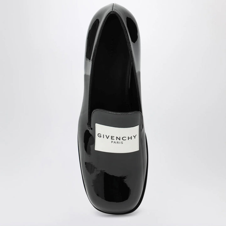 Givenchy - Black patent leather tuxedo loafers