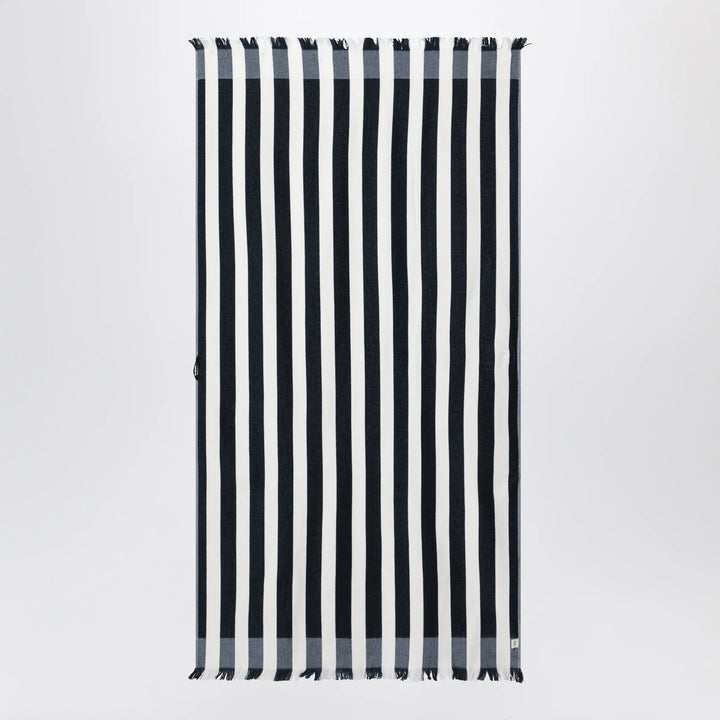 Tekla - Navy blue/white striped beach towel