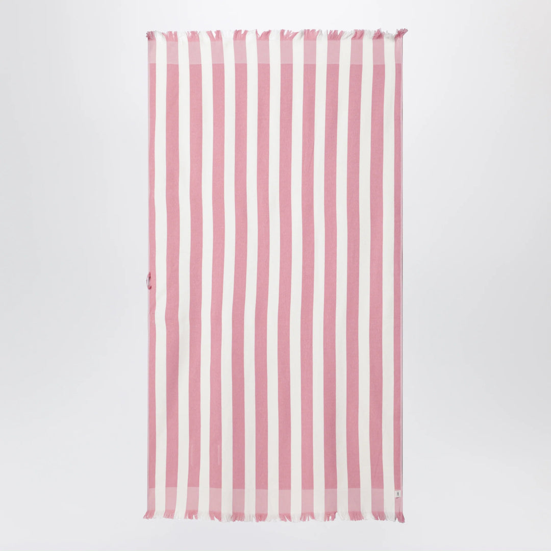 Tekla - Pink/white striped beach towel