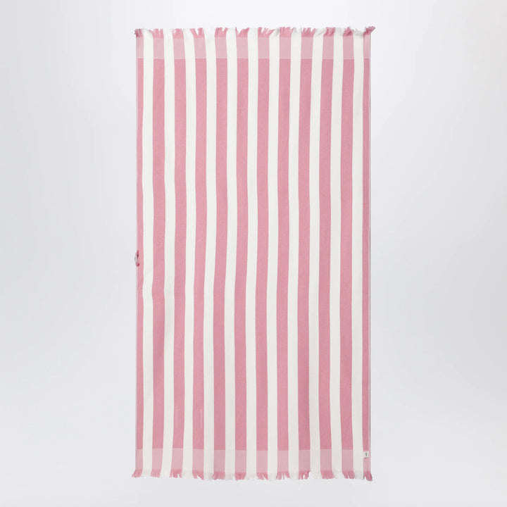 Tekla - Pink/white striped beach towel