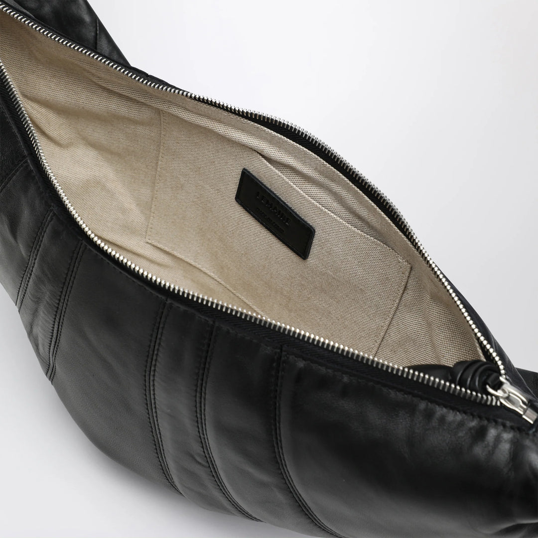 LEMAIRE - Medium Croissant bag in black leather