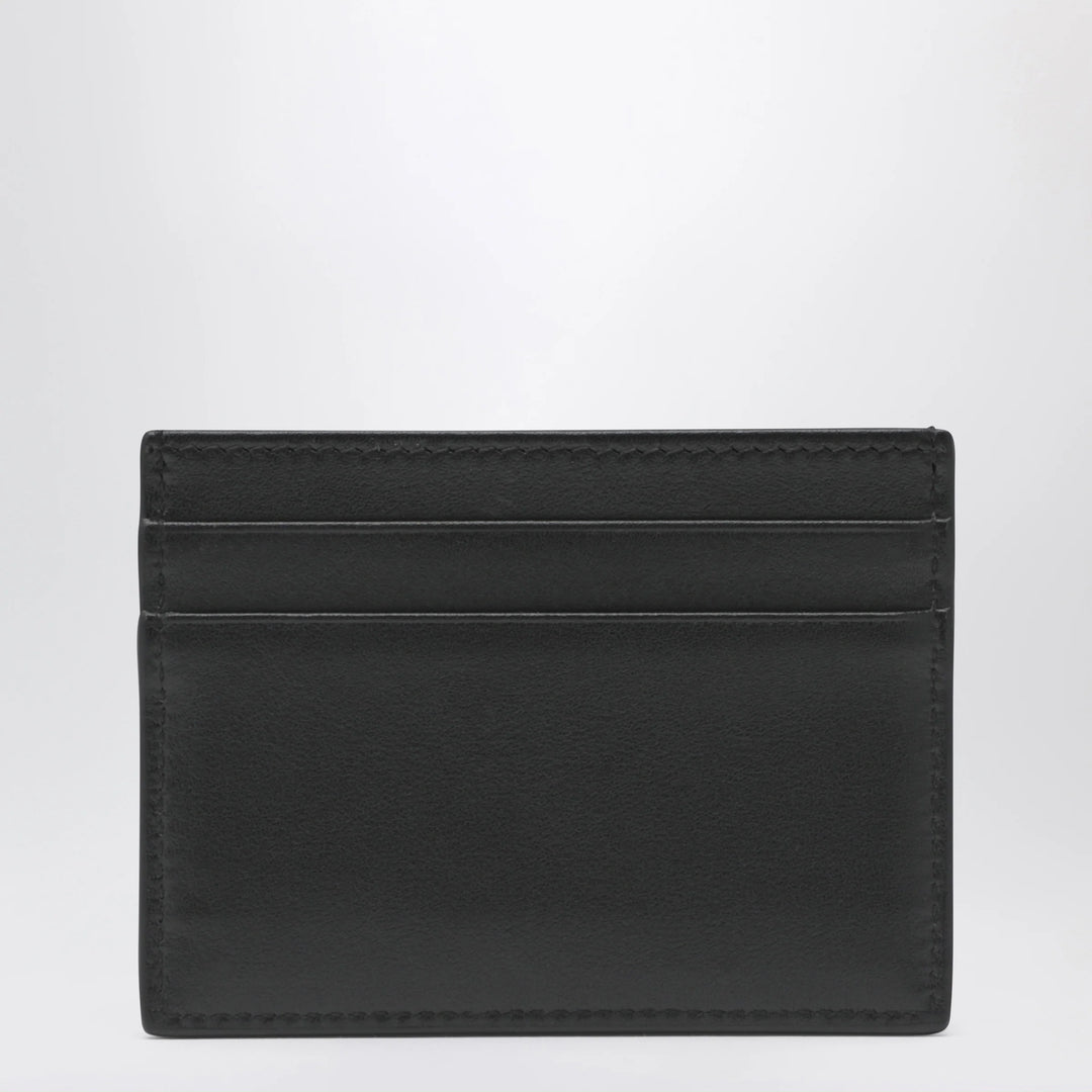 Dolce&amp;Gabbana - Black leather card holder with DG logo
