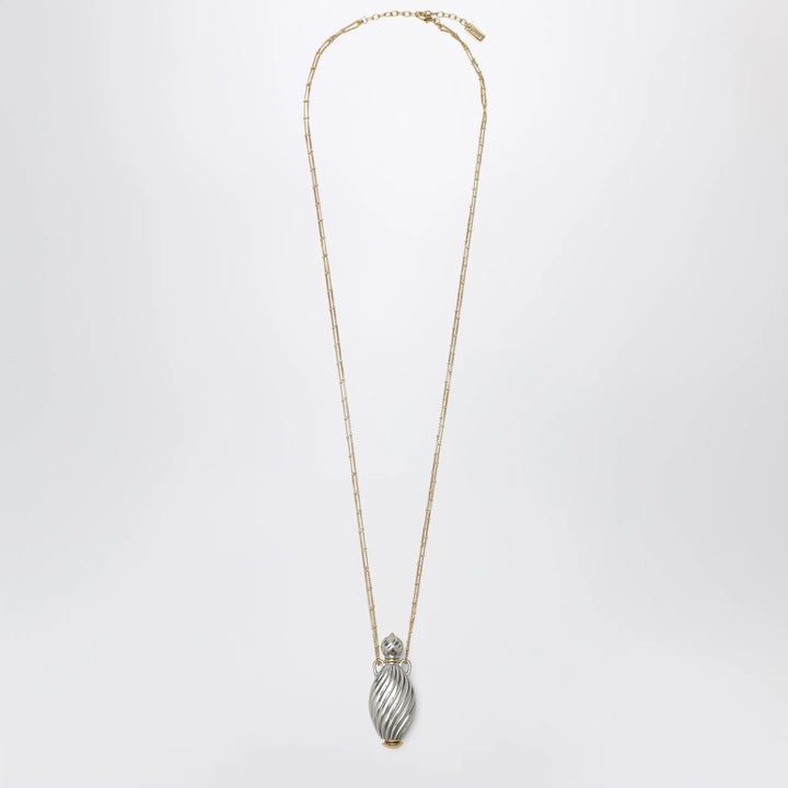 Chloé - Gold- and silver-plated brass bottle pendant necklace