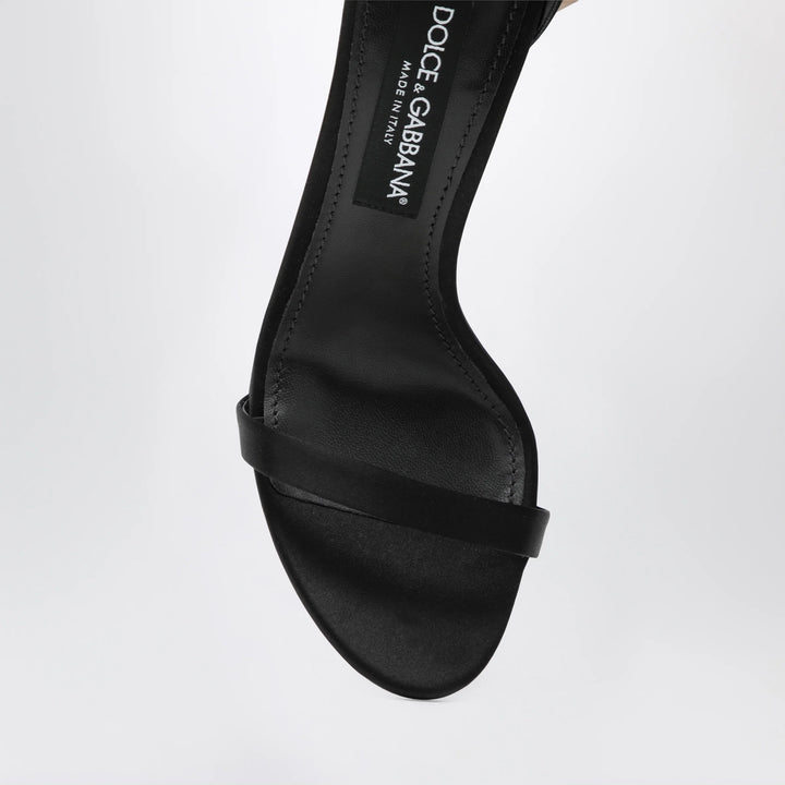 Dolce&amp;Gabbana - Keira sandal in black satin