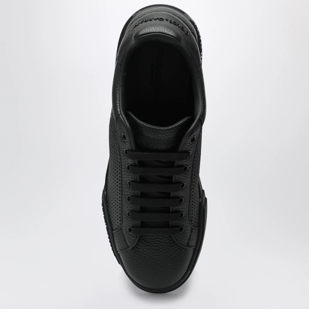 Dolce&amp;Gabbana - Portofino Light Strobel Sneakers in black leather