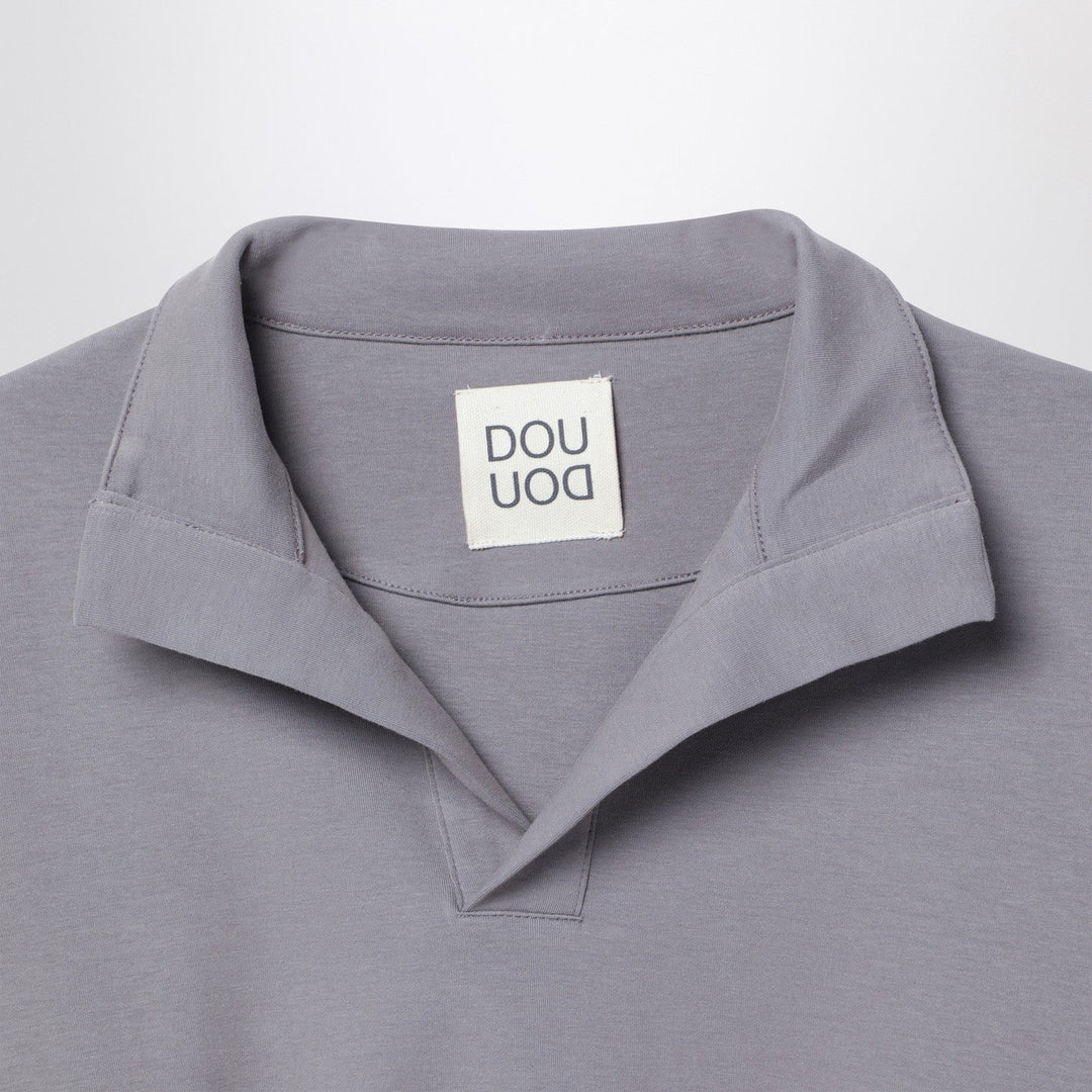 Douuod - Grey V-neck sweatshirt