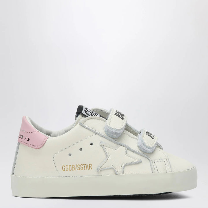 Golden Goose - Set Sneakers Baby School white/pink with socks