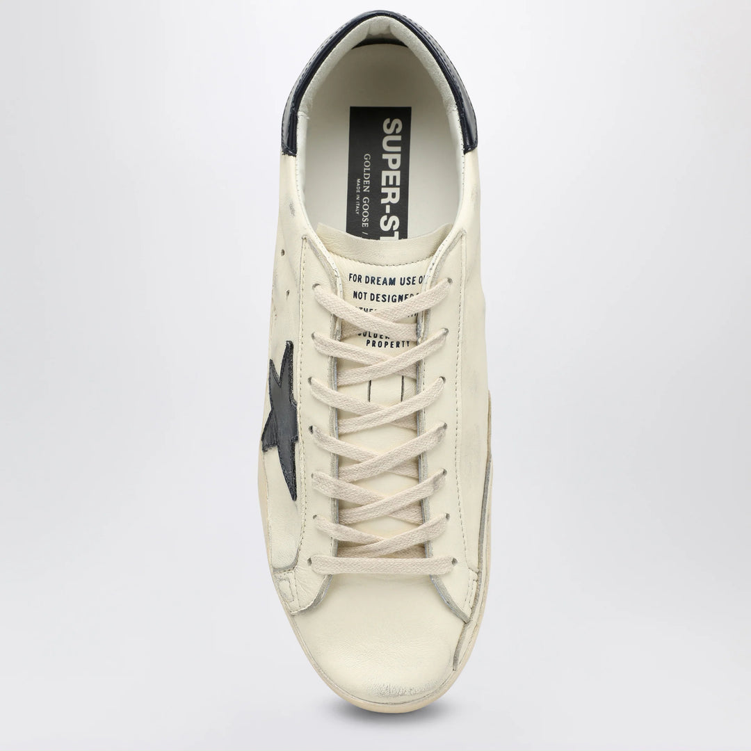 Golden Goose - Super-star beige/blue low Sneakers