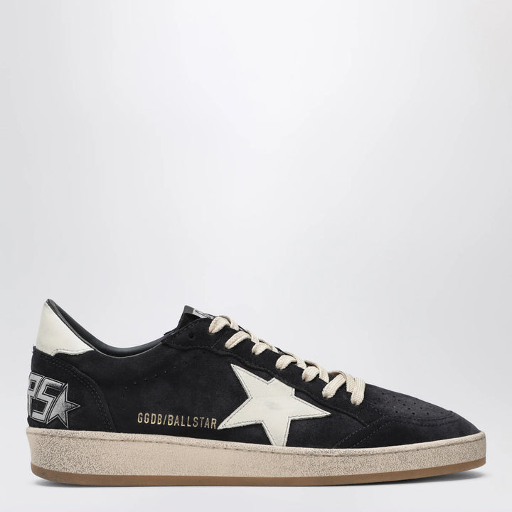 Golden Goose - Dark blue/white Ball Star sneakers in suede and leather